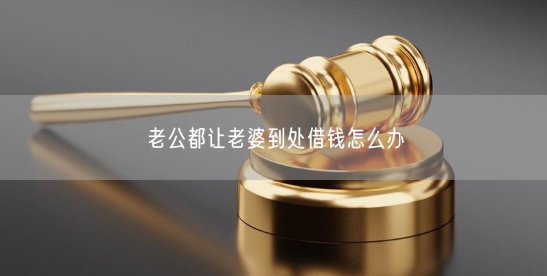 老公都让老婆到处借钱怎么办