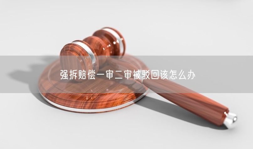 强拆赔偿一审二审被驳回该怎么办