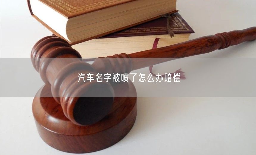 汽车名字被喷了怎么办赔偿