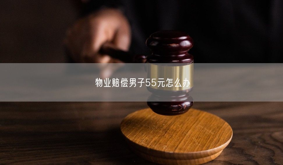 物业赔偿男子55元怎么办